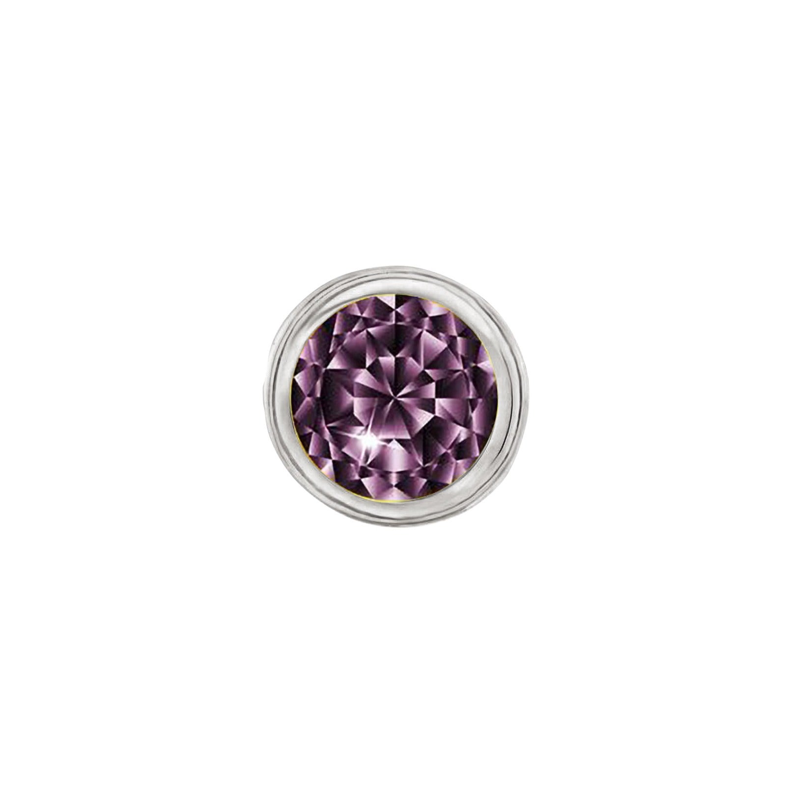 SKINNY SILVER JUNE CHARM (WHITE)