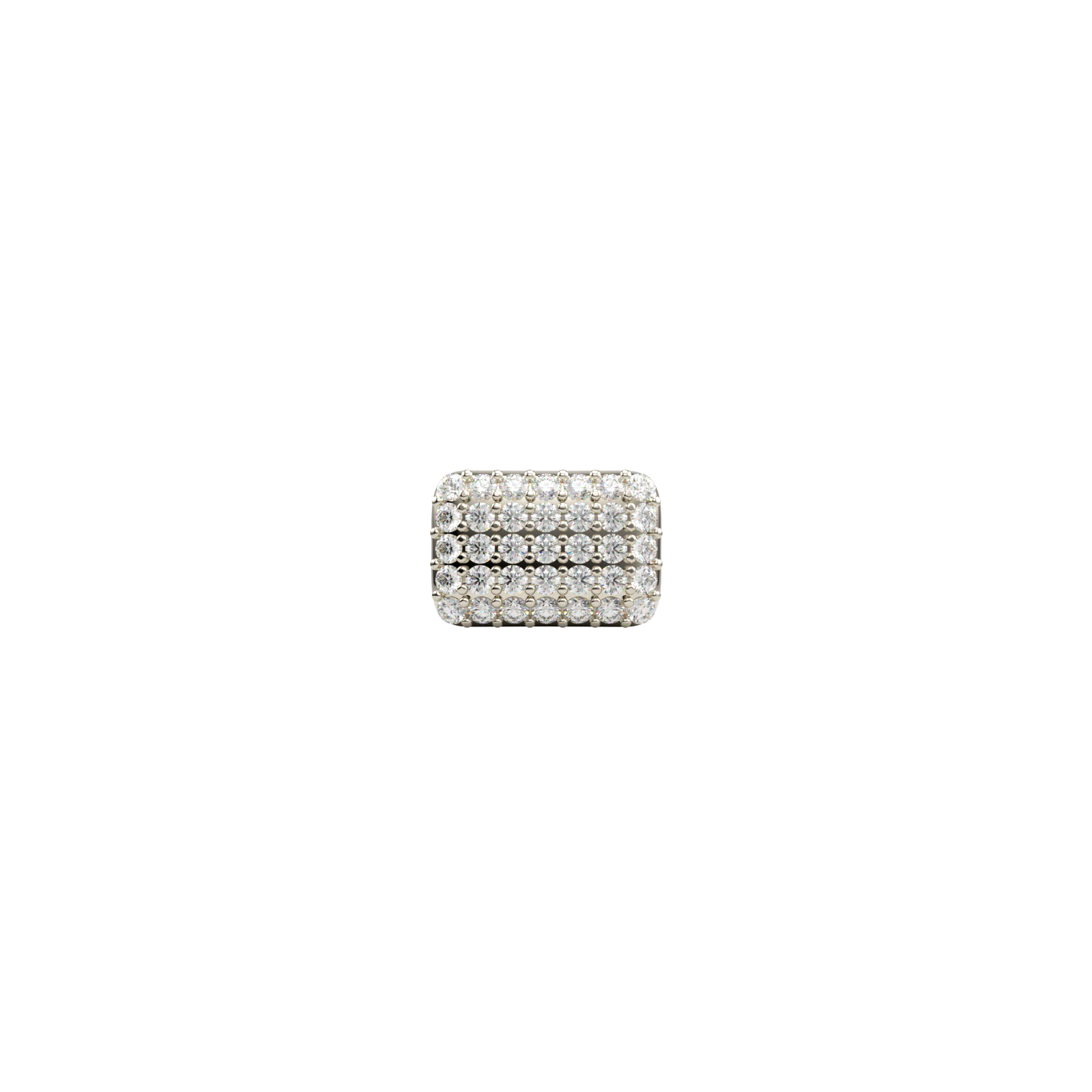 PAVE SKINNY PILLOW CHARM(WHITE)-PRE ORDER