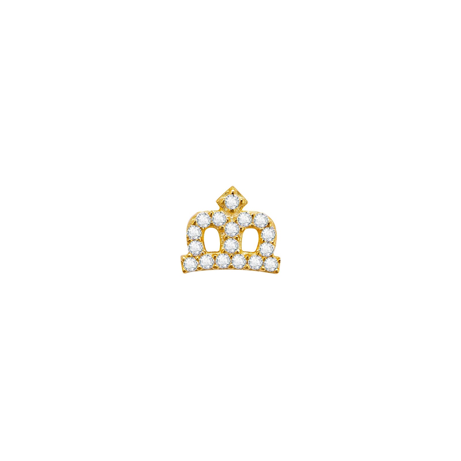 SKINNY CROWN CHARM (YELLOW)