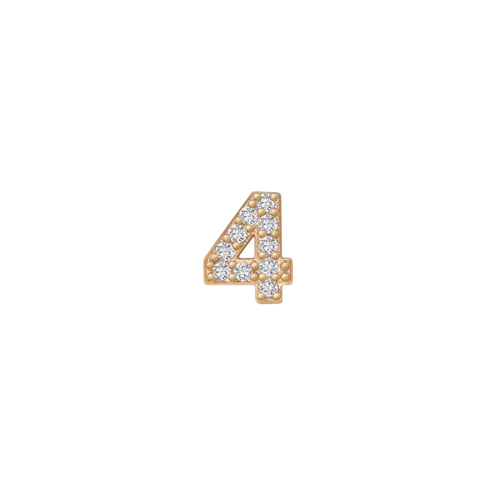 SKINNY SILVER 4 CHARM (YELLOW)