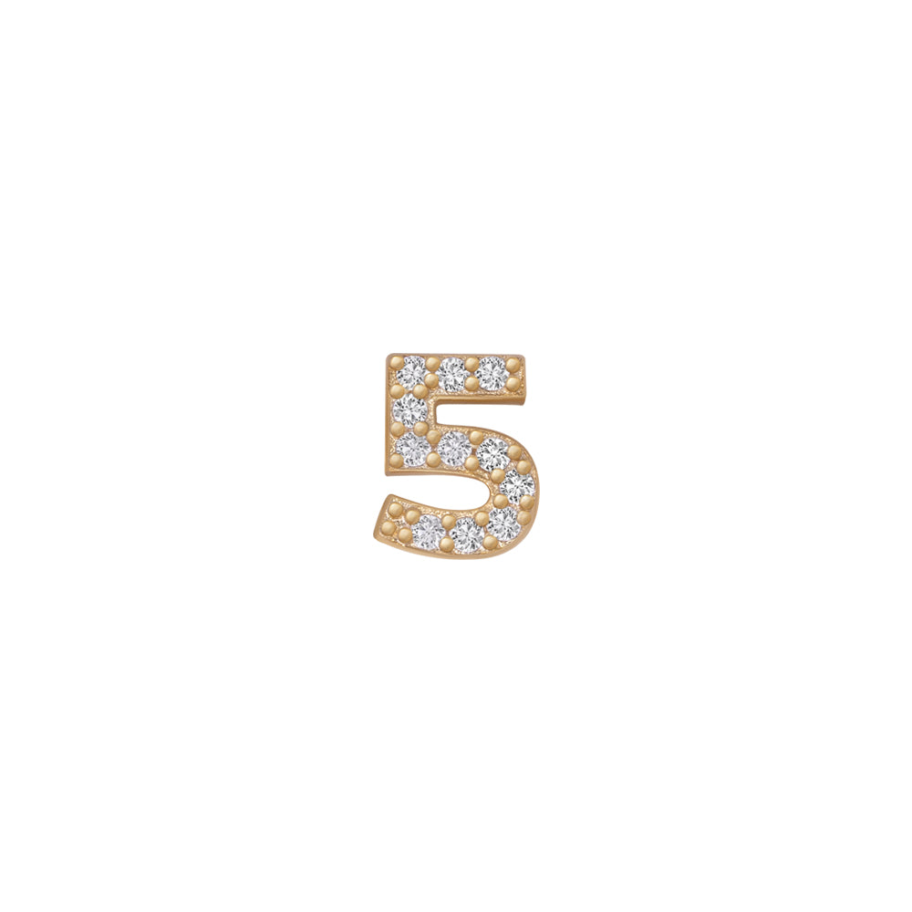 SKINNY SILVER 5 CHARM (YELLOW)