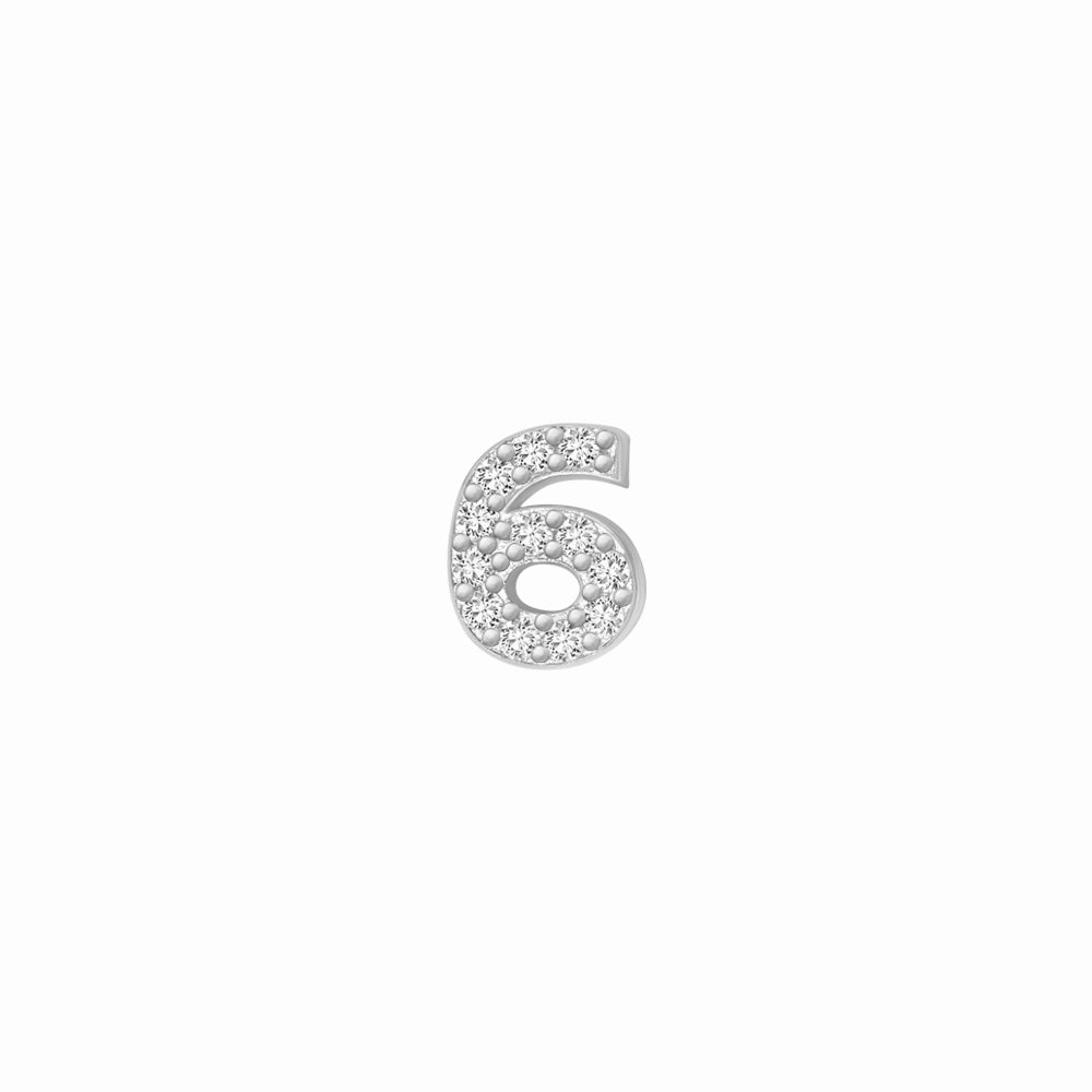 SKINNY SILVER 6 CHARM (WHITE)