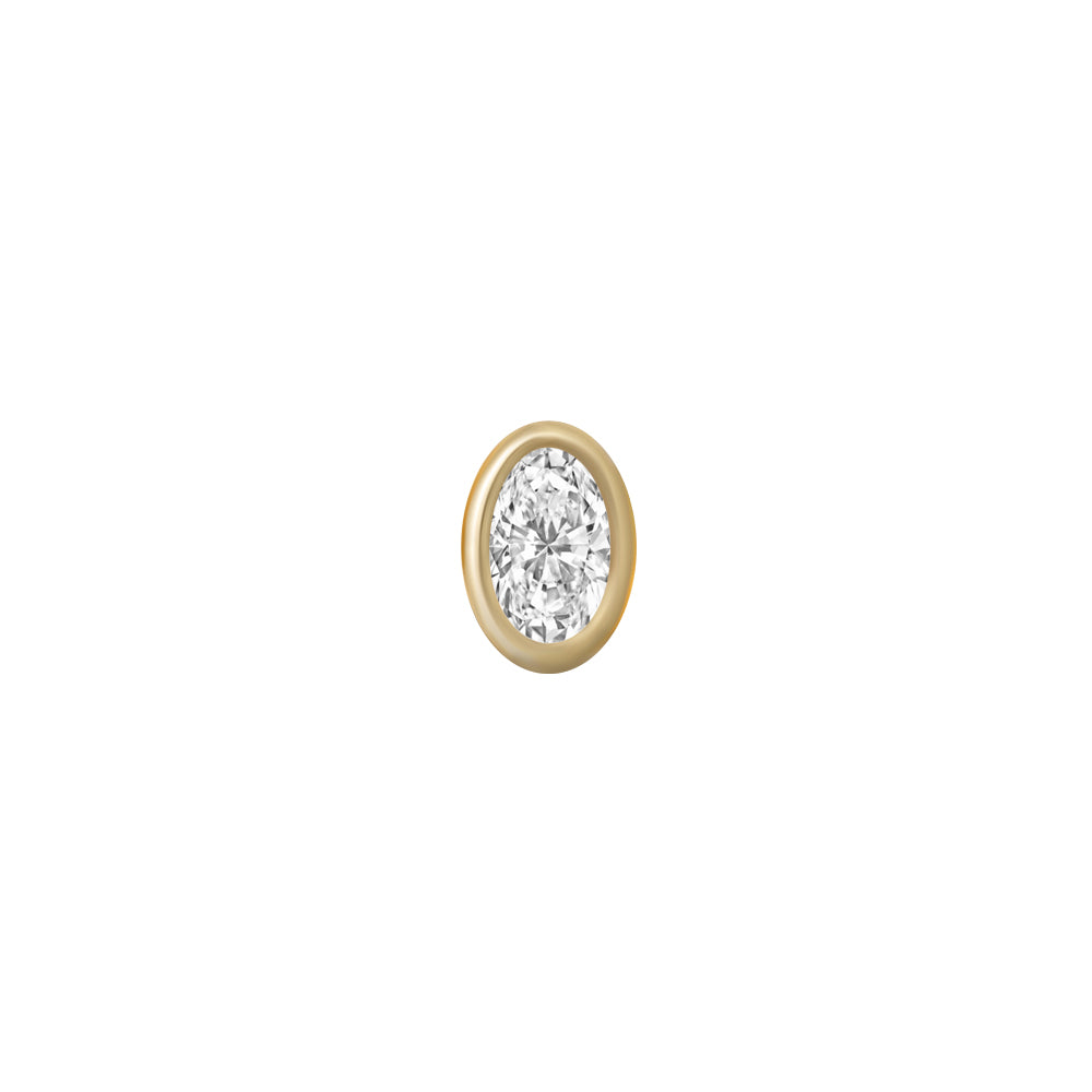 SKINNY SILVER FANCY OVAL (YELLOW)