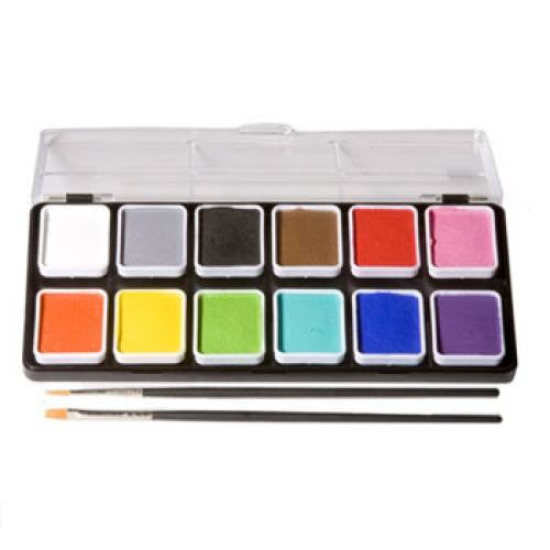 Wolfe 12 Color Essential Face Paint Palette