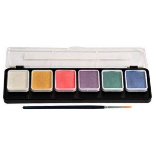 Wolfe 6 Color Metallix Face Paint Palette