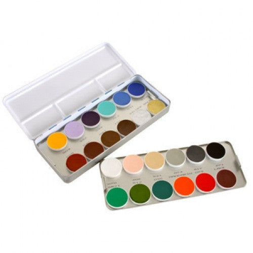 Kryolan 24 Color Vivid Face Paint Palette