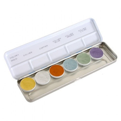 Kryolan 6 Color Metallic Face Paint Palette