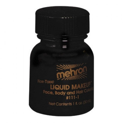 Mehron Black Liquid Makeup  (1 oz)