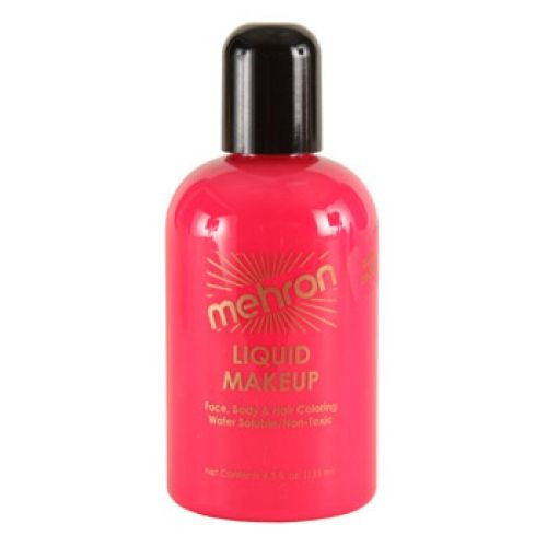 Mehron Day Glow Orange Liquid Makeup GLO (4.5 oz)