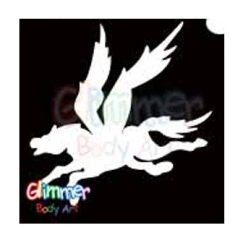 Glimmer Body Art Pegasus Stencils (5/pack)