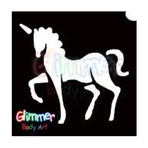 Glimmer Body Art Unicorn Stencil Stencils (5/pack)