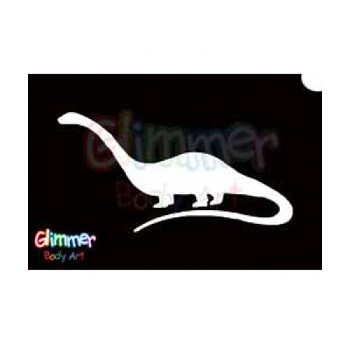 Glimmer Body Art Dinosaur Brachiosaurus Glitter tattoo Stencils (5/pack)
