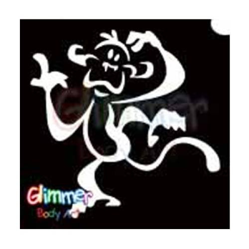 Glimmer Body Art Funny Monkey Stencils (5/pack)