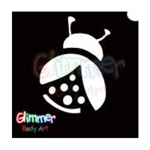 Glimmer Body Art Lady Bug Stencils (5/pack)