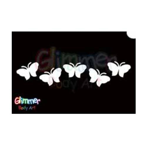 Glimmer Body Art Butterfly - 13 Stencils (5/pack)