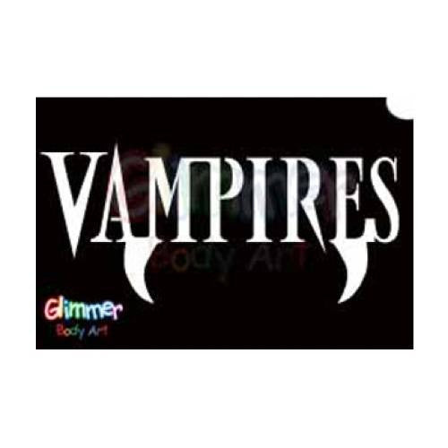 Glimmer Body Art Vampires Stencils (5/pack)