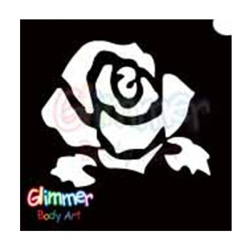 Glimmer Body Art Rose Bud Stencils (5/pack)