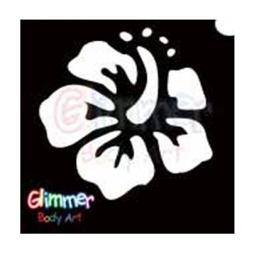Glimmer Body Art Flower Hibiscus Stencils (5/pack)