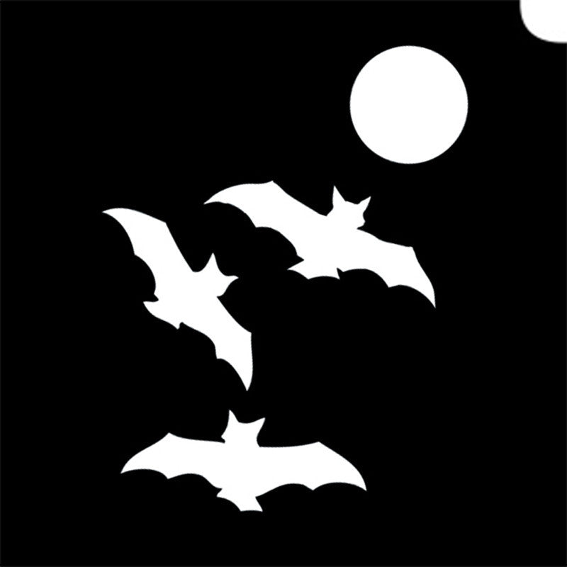 Glimmer Body Art Night Bats - 2 Stencils (5/pack)