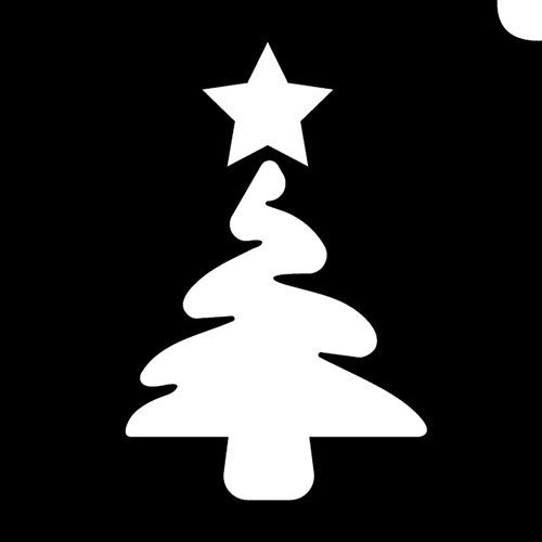 Glimmer Body Art Christmas Tree Stencils (5/pack)