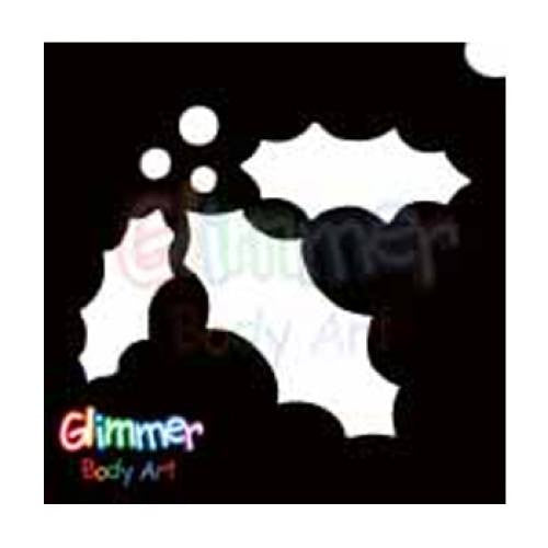 Glimmer Body Art Mistletoe Stencils (5/pack)