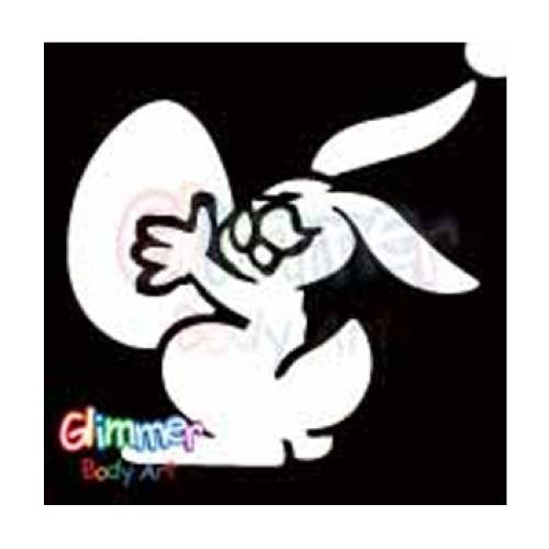 Glimmer Body Art Easter Bunny - 1 Stencils (5/pack)