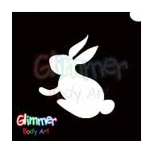 Glimmer Body Art Easter Bunny - 3 Stencils (5/pack)