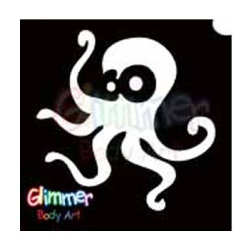 Glimmer Body Art Octopus Twirl Stencils (5/pack)