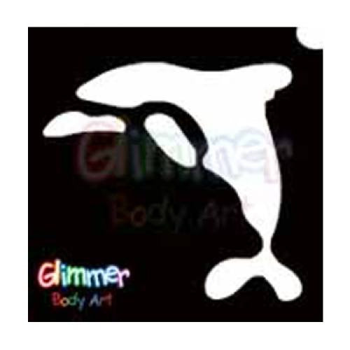 Glimmer Body Art Under The Sea Dolphin Stencils (5/pack)