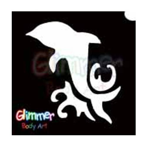 Glimmer Body Art Under The Sea Dolphin Wave Stencils (5/pack)