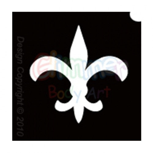 Glimmer Body Art Fleur De Lis Stencils (5/pack)