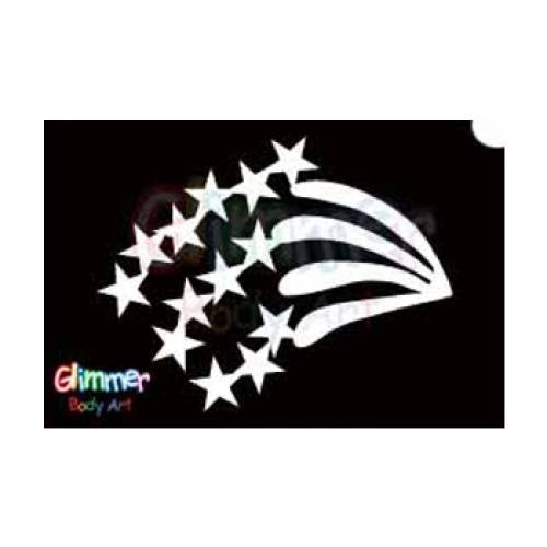 Glimmer Body Art Rainbow Star Stencils (5/pack)