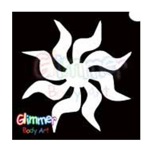 Glimmer Body Art Swirl Blade Stencils (5/pack)