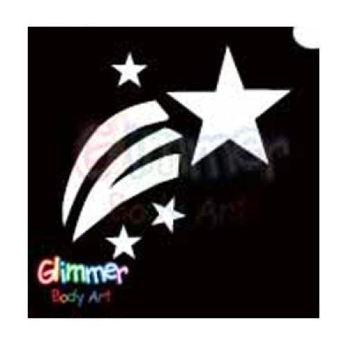 Glimmer Body Art Shooting Star Stencils (5/pack)