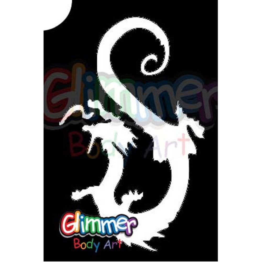Glimmer Body Art Dragon Scorpion & Spider 3 Stencils (5/pack)