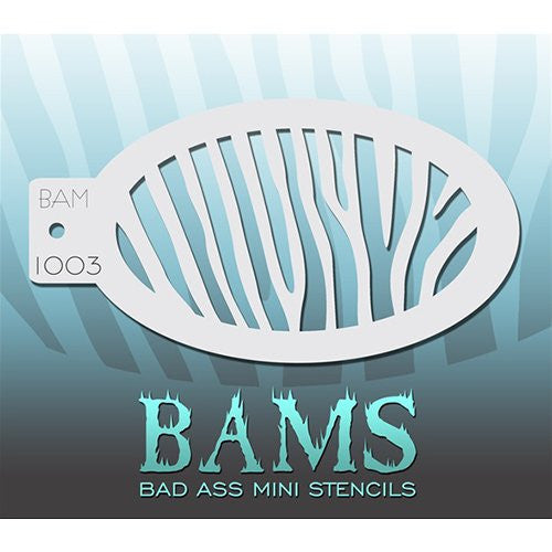 Bad Ass Mini Stencils - BAM1003 - Zebra