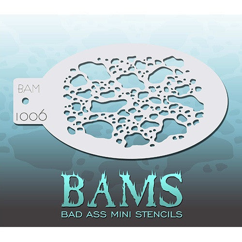 Bad Ass Mini Stencils - BAM1006 - Clouded Leopard