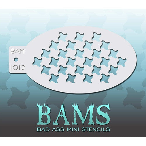 Bad Ass Mini Stencils - BAM1012 - Swirled Squares