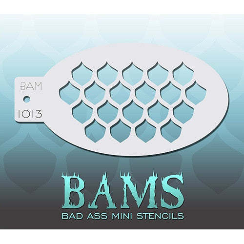 Bad Ass Mini Stencils - BAM1013 - Fish Scales