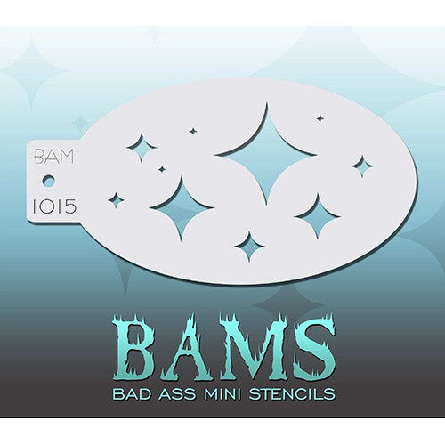 Bad Ass Mini Stencils - BAM1015 - Diamond Stars