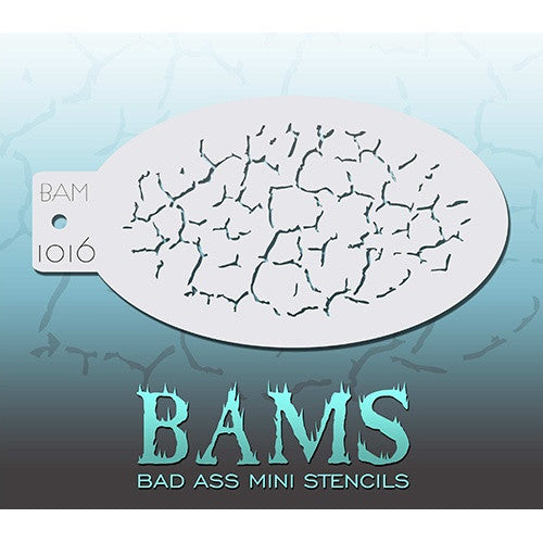 Bad Ass Mini Stencils - BAM1016 - Desert Cracks