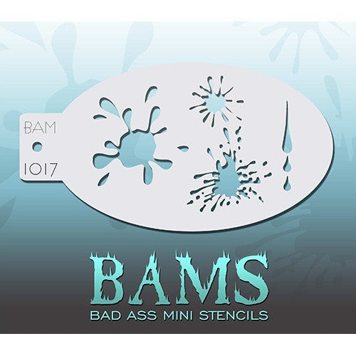 Bad Ass Mini Stencils - BAM1017 - Splatters