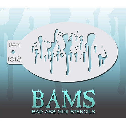 Bad Ass Mini Stencils - BAM1018 - Drips