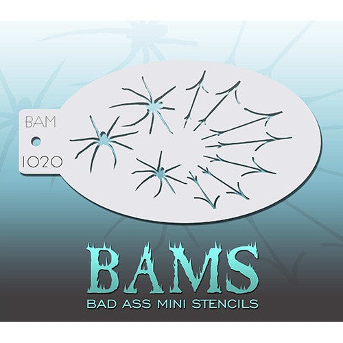 Bad Ass Mini Stencils - BAM1020 - Web & Spiders