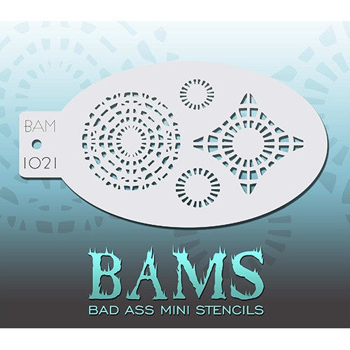 Bad Ass Mini Stencils - BAM1021 - Fireworks