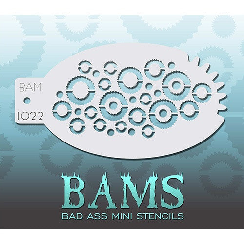 Bad Ass Mini Stencils - BAM1022 - Gears