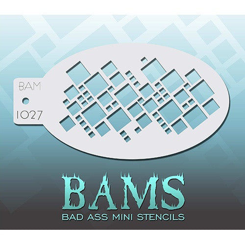 Bad Ass Mini Stencils - BAM1027 - Squares