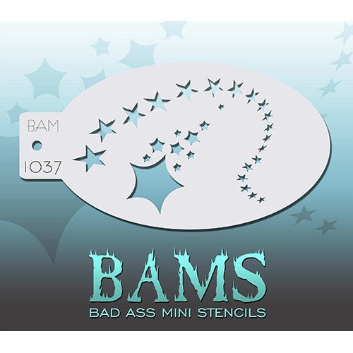 Bad Ass Mini Stencils - BAM1037 - Shooting Stars