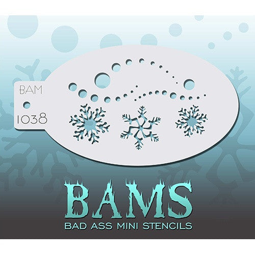 Bad Ass Mini Stencils - BAM1038 - Snowy