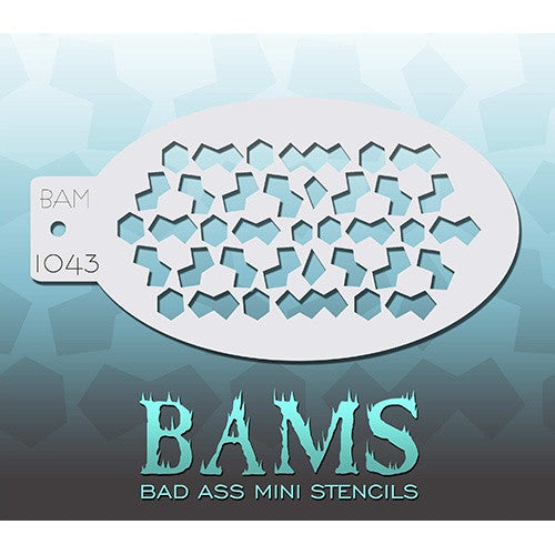 Bad Ass Mini Stencils - BAM1043 - Crystals